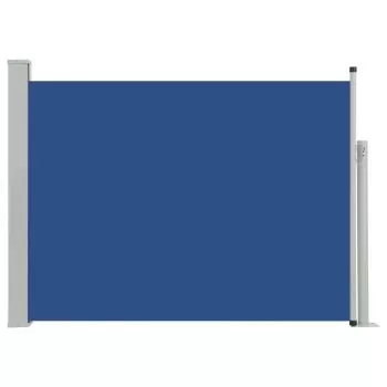 Copertina laterala retractabila terasa, albastru, 100 x 500 cm