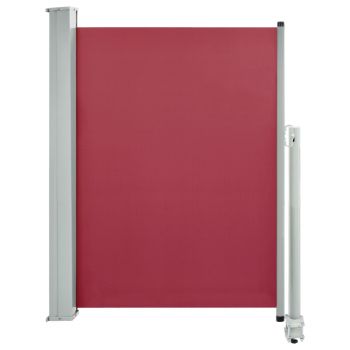 Copertina laterala retractabila de terasa, rosu, 100 x 300 cm