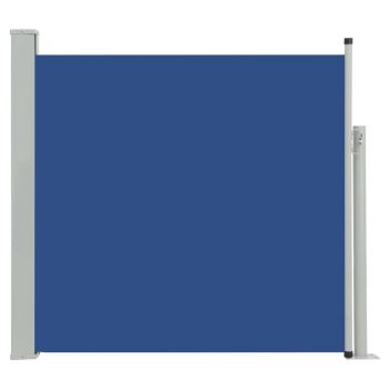 Copertina laterala retractabila de terasa, albastru, 170 x 300 cm