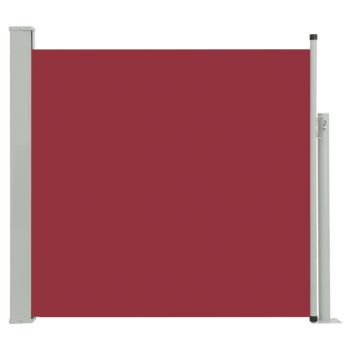 Copertina laterala retractabila de terasa, rosu, 170 x 300 cm