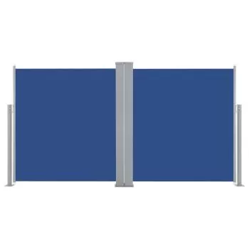 Copertina laterala retractabila, albastru, 160 x 600 cm