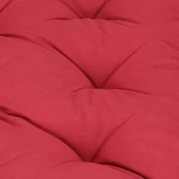 Perna podea canapea din paleti, burgundy, 120 x 80 x 10 cm