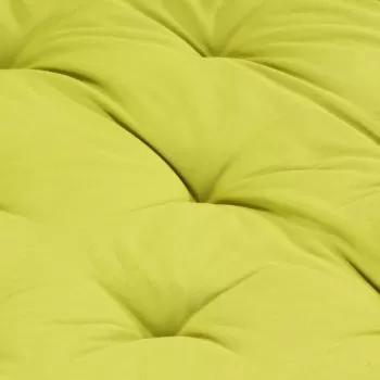 Perna podea canapea din paleti, verde, 120 x 80 x 10 cm