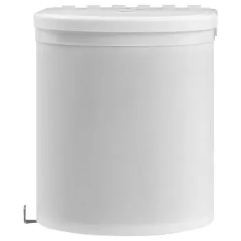 Cos de gunoi incorporat de bucatarie, alb, 26.5 x 26.5 x 27 cm