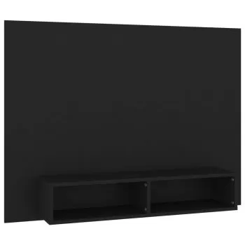 Comoda TV de perete, negru, 120 x 23.5 x 90 cm