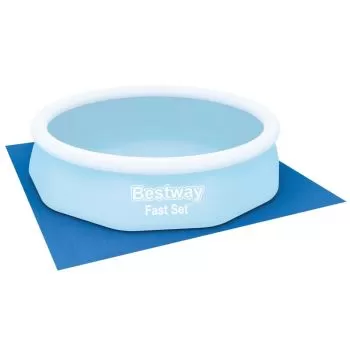 Panza de sol pentru piscina Flowclear, albastru, 335 x 335 cm