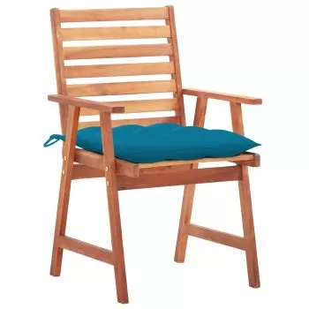 Set 3 bucati scaune de exterior, albastru