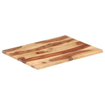 Blat de masă, 60 x 80 cm, lemn masiv de sheesham, 25-27 mm
