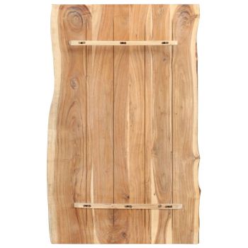 Blat de masă, 100x(50-60)x3,8 cm, lemn masiv de acacia