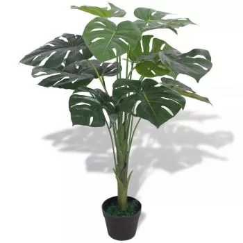 Planta artificiala Monstera cu ghiveci 70 cm, verde, 70 cm