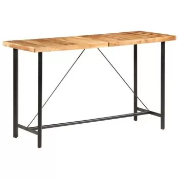 Set de bar, 9 piese, maro, 70 x 70 x 107 cm