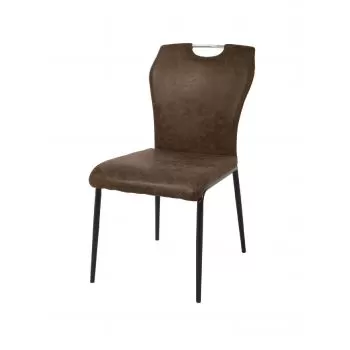 Set 4 scaune living Katalin, maro, 42,5x59x88cm