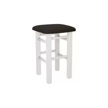 Taburet bucatarie Remix, alb/negru, 31xH47 cm, UnicSpot