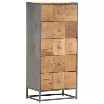  Dulap cu sertare, 45 x 30 x 100 cm, lemn masiv reciclat