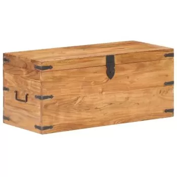  Cufăr, 90 x 40 x 40 cm, lemn masiv de acacia