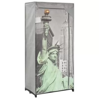 Șifonier New York, 75 x 45 x 160 cm, material textil