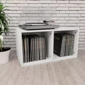 Cutie pentru depozitare vinyl-uri, alb