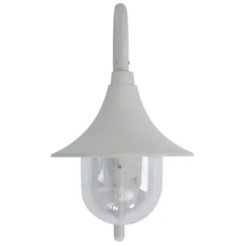 Lampă de perete de grădină E27, alb, 42 cm, aluminiu