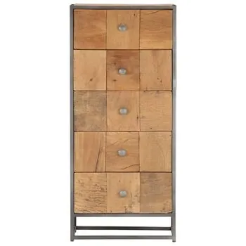  Dulap cu sertare, 45 x 30 x 100 cm, lemn masiv reciclat
