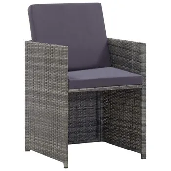  Set mobilier de exterior 13 piese antracit poliratan și acacia