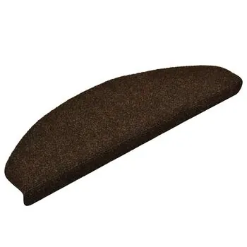  Covorașe autoadezive scări, 15 buc, 65x21x4 cm, maro, perforat