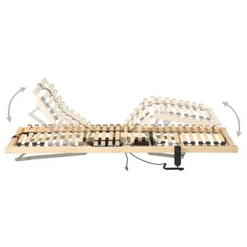  Bază de pat electrică cu șipci, 28 șipci, 7 zone, 80 x 200 cm