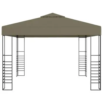  Pavilion de grădină, gri taupe, 3 x 3 m, 180 g/m²