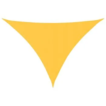  Parasolar, galben, 3,5x3,5x4,9 m, țesătură oxford, triunghiular