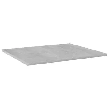  Plăci bibliotecă, gri beton, 4 buc, 60 x 50 x 1,5 cm, PAL