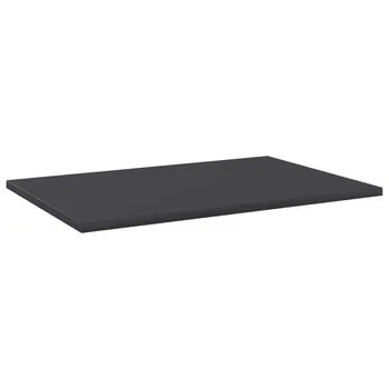  Plăci raft bibliotecă, 8 buc., gri, 60x40x1,5cm, lemn prelucrat