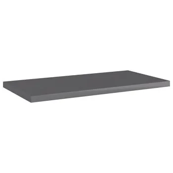  Plăci rafturi 8 buc. gri extralucios 40x20x1,5cm lemn prelucrat