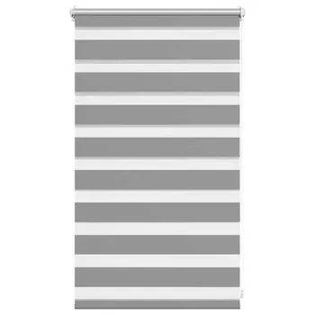 Jaluzea opacă tip zebră, 50 x 100 cm, gri