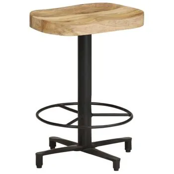  Scaune de bar, 2 buc., 52 cm, lemn masiv de mango