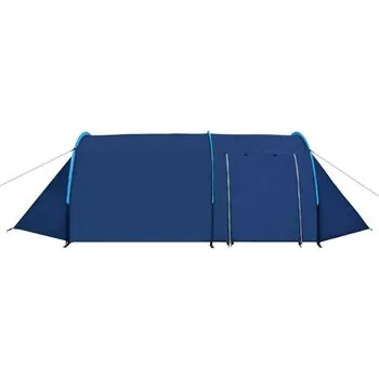  Cort de camping, 4 persoane, bleumarin/albastru deschis