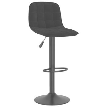  Scaun de bar, negru, catifea