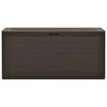  Ladă de depozitare pentru grădină, maro, 116 x 44 x 55 cm