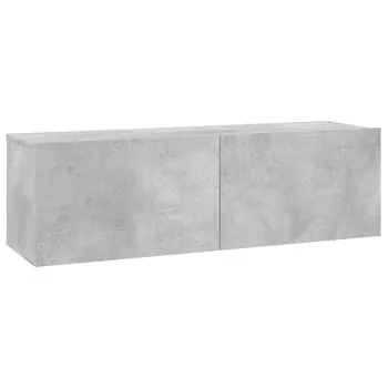  Comodă TV, gri beton, 100 x 30 x 30 cm, lemn prelucrat