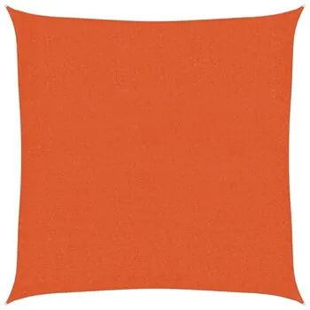  Pânză parasolar, portocaliu, 3,6x3,6 m, HDPE, 160 g/m²