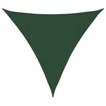  Pânză parasolar, verde închis, 4,5x4,5x4,5 m, HDPE, 160 g/m²