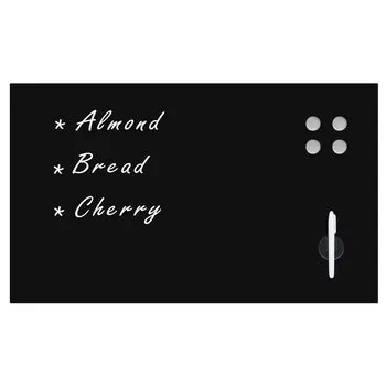  Tablă neagră magnetică de perete, Sticlă 100x60 cm 