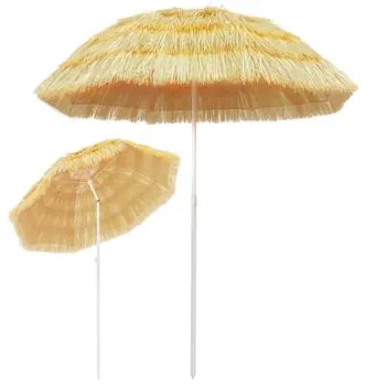  Umbrelă de plajă, natural, 180 cm, stil hawaiian