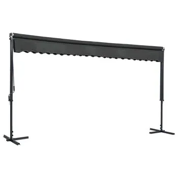  Copertină cu structură independentă, antracit, 500 x 300 cm