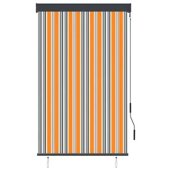  Jaluzea tip rulou de exterior, galben și albastru, 100 x 250 cm
