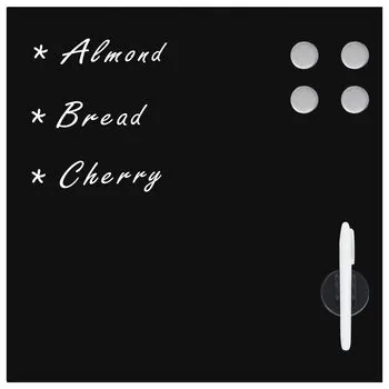  Tablă magnetică de perete, 40 x 40 cm, sticlă