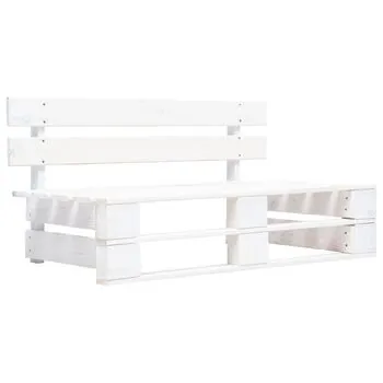  Set mobilier din paleți cu perne, 6 piese, alb, lemn pin tratat