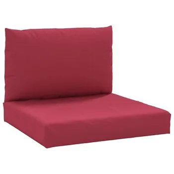  Perne pentru canapea din paleți, 2 buc., roșu vin, textil