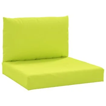  Perne pentru canapea din paleți, 2 buc., verde aprins, textil