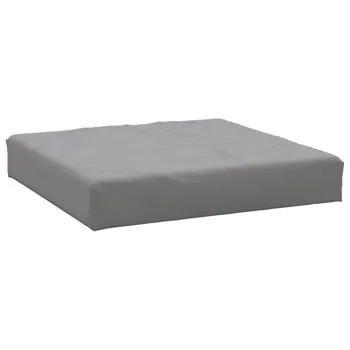  Pernă de taburet din paleți, gri, material textil