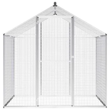  Coteț păsări pentru exterior, aluminiu, 178 x 122 x 194 cm