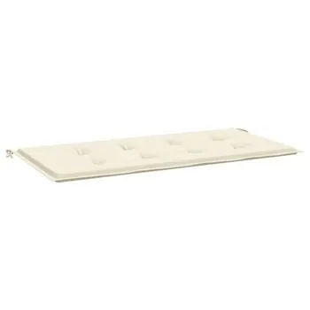  Pernă de bancă de grădină, crem, 100x50x4 cm, textil oxford